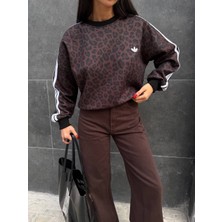 Saphyr 3 Iplik Şardonlu Dijital Baskı Oversize Sweatshirt