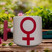 Game Fruy Kadın Işareti Çift Taraf Baskılı Kupa- Seramik Çay, Kahve Hediyelik Bardağı