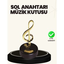 Fta Ticaret Dönen Sol Anahtarı Figürlü Müzik Kutusu Şık Hediyelik Dekor