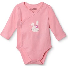 Hellobaby Hellobaby Kız Bebek Zıbın Body Bisiklet Yaka Uzun Kol