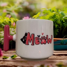 Game Fruy Miyaw Kedi Çift Taraf Baskılı Kupa- Seramik Çay, Kahve Hediyelik Bardağı