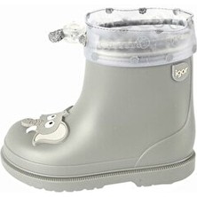 Igor Bimbi Elefante Çocuk Çizme Düz Topuklu Poliüretan Malzeme ile Şık Gri Tasarım