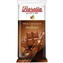 Fiorella Fındıklı Tablet Çikolata 80 Gr Sütlü Lezzetli Çikolata Türkiye Menşeli
