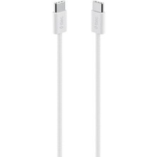 CetKing Usb-C - Usb-C 100CM 60W Pd Örgü Hızlı Şarj/data Kablosu Beyaz