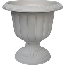 CetKing 34 3 cm 9.8 Litre Dış Mekan Saksı Beyaz