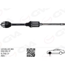 GVA Mtxdpn Komple Aks Ön Sağ Bmw F10 F12 F13 F06 Xdrıve 863MM