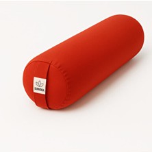 SUNYOGA Zafu Silindir Uzun Yoga Meditasyon Minderi Bolster Nar Çiçeği Renk