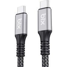 CetKing BXCC242 Usb4 Thunderbolt 3/4 Uyumlu Usb-C If 240W 40GBPS 8k 60Hz UHD Şarj, Data ve Görüntü Kablosu 1 Metre