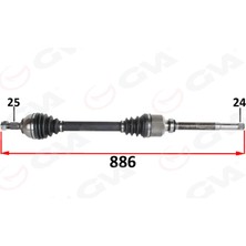 GVA Mtxdpn Komple Aks Ön Sağ Psa 301 1.6 Hdi 100 Ps Euro 6 18-