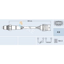 FAE Matrixzn Oksİjen SensÖrÜ Astra G-corsa C-vectra B 1.4-1.6 Z16xe-z14xe Egsoz Borusuna