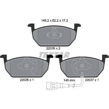 Textar Matrixzn Ön Balata Üstten Kulakli Golf7-a3-leon-octavia 12 -