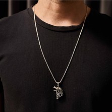 Umut Silver Aslan Figürlü 925 Ayar Gümüş Kolye Ucu