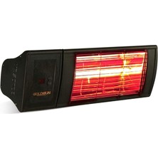 CetKing GSS20P Supra Plus 2000 Halojen Infrared Isıtıcı, Siyah