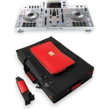 Pıoner Xdj Rx2 Setup Için Uyumlu Çanta Soft Case Kılıf. Siyah Kırmızı.
