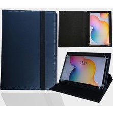 CetKing Case Tablet Standlı Üniversal Kapaklı Tablet Kılıfı Lacivert Amazon Kindle Fire Hd 8" ile Uyumlu