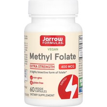 Jarrow Formulas Methyl Folate Extra Strenght 400 Mcg 60 Veggie Kapsül