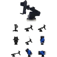 CetKing Araç Içi Akrobat Telefon Tutucu Oto Teleskopik Hareketli Vantuzlu Araba Tutacağı