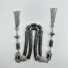 Has Oltu Taşı ve Gümüş Dizayn Özel Tasarım (1 Adet Üretildi) Koleksiyonluk Tespih