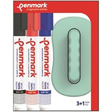 Penmark Tahta Kalem Seti 3 Renk Tahta Kalemi ve Tahta Silgisi 3 Adet Çok Renkli