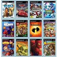 Sony Playstatıon 2 - En Güzel 12 Çocuk Oyunu - Sadece Çipli Cihazlar Için!