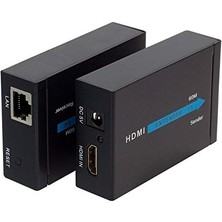 CetKing Görüntü Aktarma, HDMI To Cat5/cat6, 60 Metre, Adaptörlü, Extender,