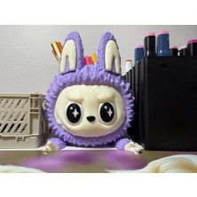 Hasfar Tech Labubu Mor Tavşan Kostümlü Kalemlik – Sevimli Masa Üstü Düzenleyici