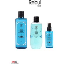 Rebul Aqua Edc 250ML Kolonya 500ML Duş Jeli 125ML Edc Kolonya 3'lü Avantaj Set