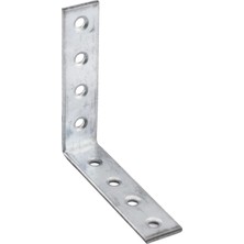 CetKing Mobilya Köşe Bağlantı Sabitleme L Demir Deprem Dolap Duvar Birleştirme Gönye 65X65X15 mm (25 Adet)