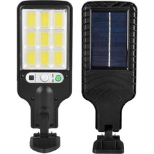 CetKing Güneş Enerjili Sokak Lambaları Dış Mekan Otomatik LED Sokak Lambası Su Geçirmez Pır Hareket Sensörü 120 Derece Algılama Bahçeler Için 3 Ayarlanabilir Mod Yollar Şeritler Uzaktan Kumandalı Arka B