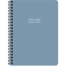 CetKing Color 16 * 23 Spiralli Akademik Ajanda - Mavi