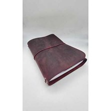 Galande Hakiki Deri A4 Defter Kabı - Kılıfı – El Yapımı - Kişiselleştirilebilir