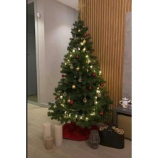 Empressco 210 cm Gür Dallı Yeşil Yılbaşı Ağacı, Şık ve Dayanıklı Dekorasyon Süsünüz