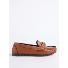 F By Fabrika Kahve Kadın Loafer Inel