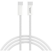 CetKing Labs, Buff BL74 Örgülü 60W 1.2m Data ve Şarj Kablosu, Bükülmeye Dayanıklı, Hızlı Şarj, Type-C To Type-C