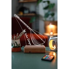 Modiwa Design Bağlama Saz Severlere Hediye 16 Renk Kumandalı Gece Lambası