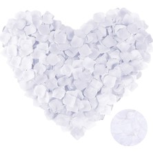 Beyaz Renk Gül Yaprağı - 1 Paket 100 Adet