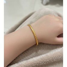 Kuyumcu Nurettin 9 gr (Gram) Çocuk Bilezik Adana Üçlü Burma Bilezik 22 Ayar Altın Yatırımlık Işçilikisiz