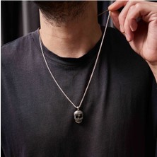 Umut Silver Kurukafa Maske Figürlü 925 Ayar Gümüş Kolye Ucu