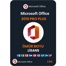 Microsoft Office 2019 Pro Plus Lisans - Süresiz - Windows 10 ve Windows 11 Için - Sms Teslim 2025