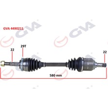 GVA Mtxdpn Komple Aks Sol Corsa C-Combo 1.3 Cdti-1.7dti 00-06 29 Diş Abs Li 580MM