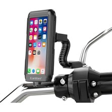 CetKing EH-139 Motosiklet Telefon Tutucu Ayna Tipi Su Geçirmez Dokunmatik Dikiz Aynası 4,7-7 Inç Bisiklet Motor