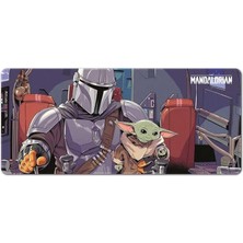 CetKing - Star Wars The Mandalorian - Çocuk Xxl Fare Altlığı - Sümen - 80 x 35 cm