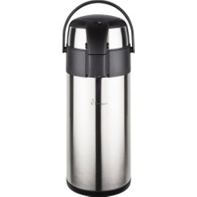 CetKing 5 Lt Pompalı Kapaklı Çift Katlı Çelik Termos 1250A