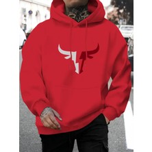 Erkekler Için Rahat Noel Baskılı Hoodie - Kanguru Cebi, Uzun Kollu, Sonbahar/kış Için Mükemmel