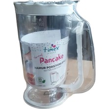 CetKing Hanımeli Pancake 1 Litre Hamur Porsiyonlayıcı (Beyaz)