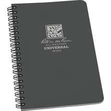 CetKing In The Rain -"rite Yağmur Tüm Hava Yandan Spiral Defter, 4 5/8" x 7 "gri Kapak, Evrensel Kalıp (873 No)")