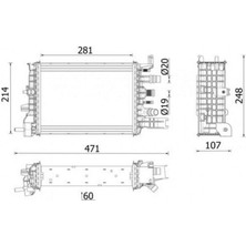 Mahle Matrixzn Turbo RadyatÖrÜ Intercooler Dacia Duster Ii 1.5 Dcİ 18 - K9k678