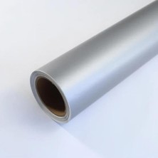 CetKing Stickerart Silver Gümüş Renk Yapışkanlı Folyo Mat Yüzey 61 cm 1 Metre