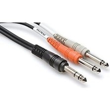 CetKing - STP-203 - Ekleme Kablosu - 1/4 Inç Trs'ye Çift 1/4 Ts - 3 M