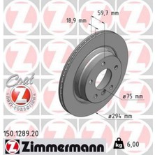 Zimmermann Mtxdpn Fren Diski Arka Bmw E46 98-05